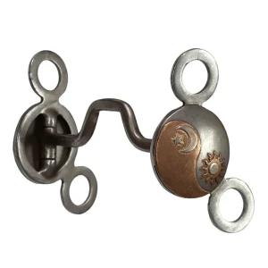 NRS Large Concho Square Port Bit - Sun & Moon
