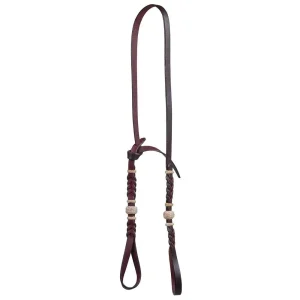 NRS Latigo Leather Bosal Hanger with Rawhide Accents