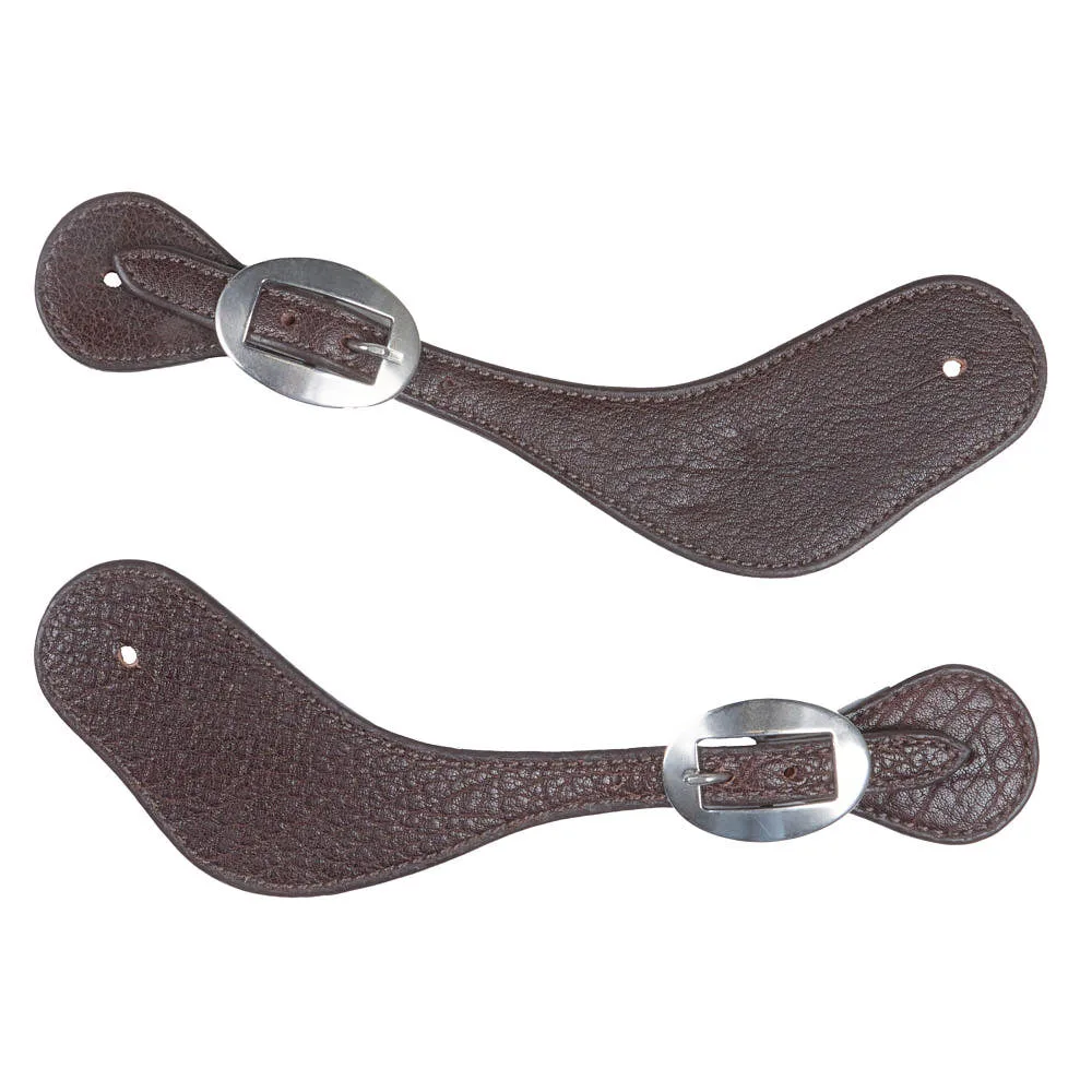 NRS Men`s Exotic Leather Spur Strap with Stainless Steel Buckles