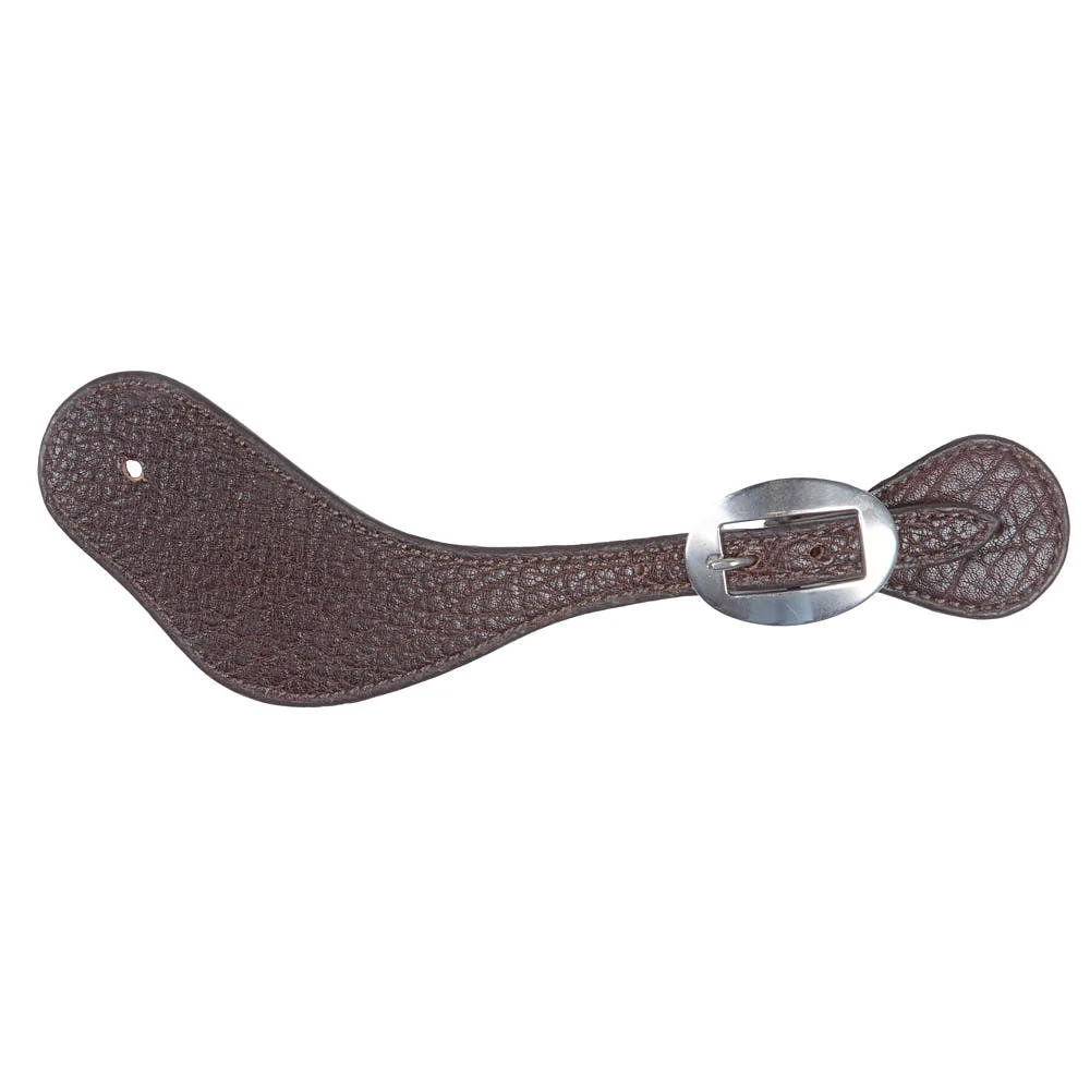 NRS Men`s Exotic Leather Spur Strap with Stainless Steel Buckles - Image 2