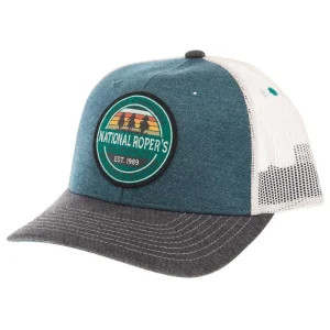 NRS National Ropers Supply Cowboys Denim Blue Cap