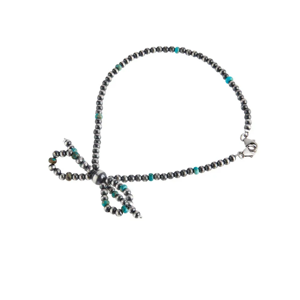 NRS Navajo Pearl Turquoise Hat Accessory - Image 2
