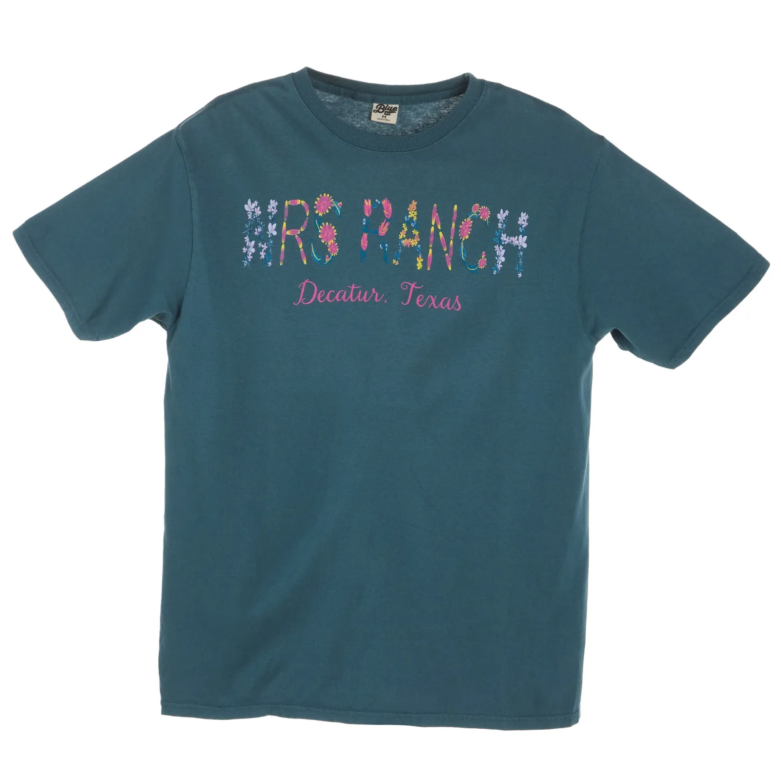NRS NRS Ranch Teal Floral Logo Tee - Image 2