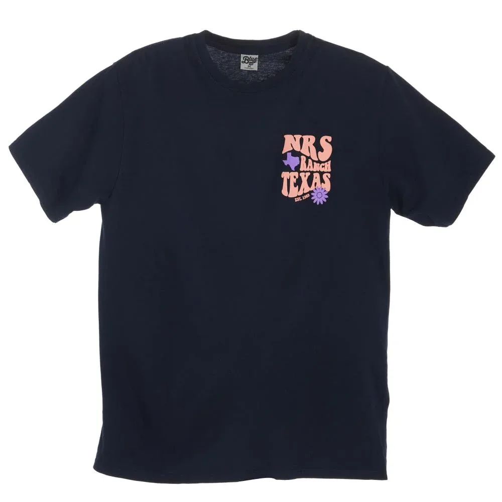 NRS NRS Ranch Texas Groovy Logo Reactive Navy Tee