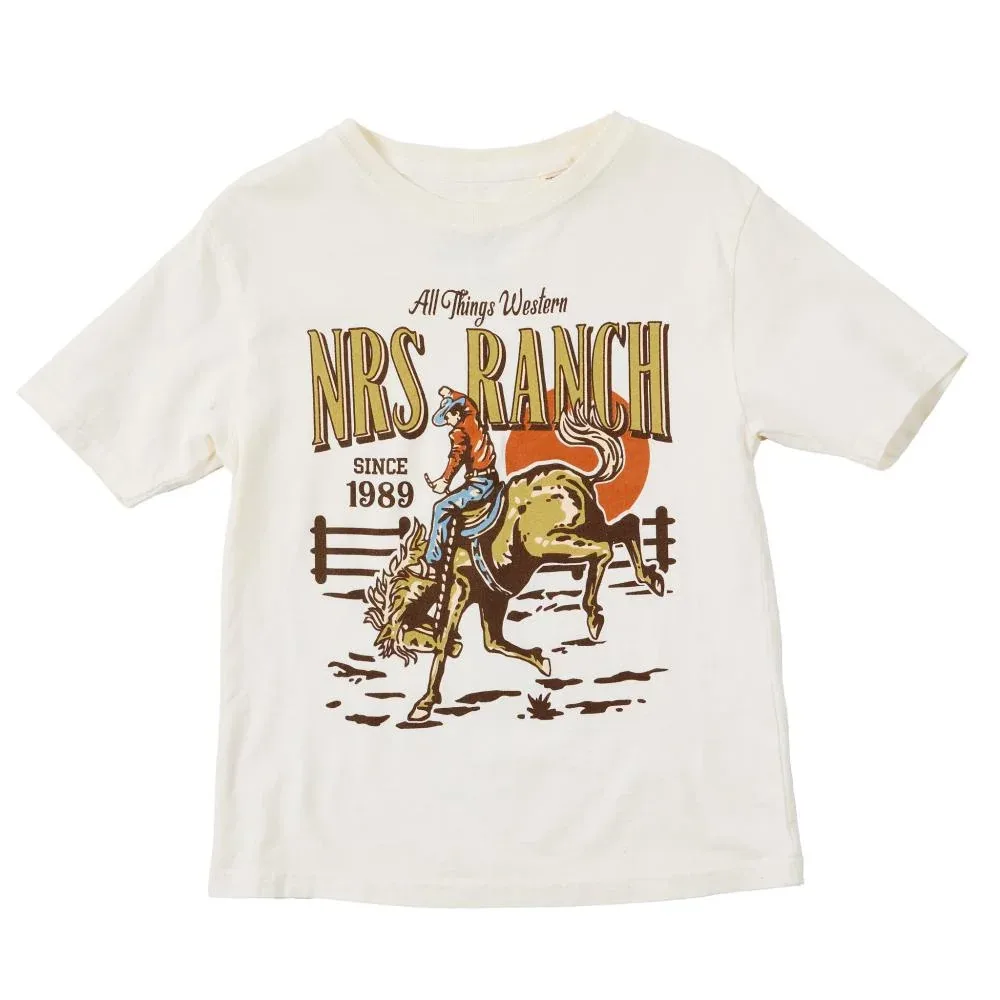 NRS NRS Ranch Youth Bucking Horse Ivory Tee