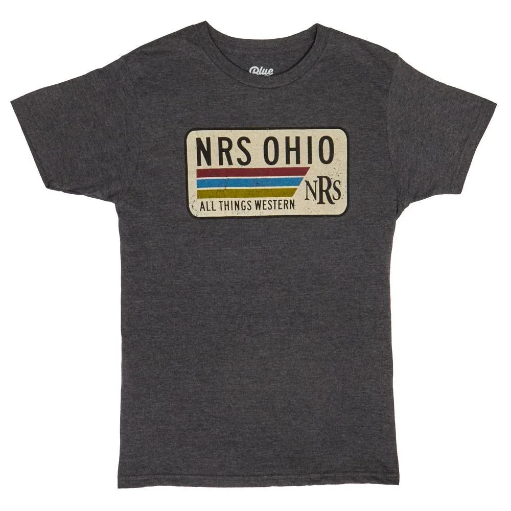 NRS Ohio All Things Western Black Rectangle Logo Tee Shirt