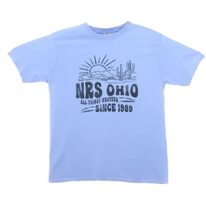 NRS Ohio All Things Western Cornflower Blue Tee Shirt