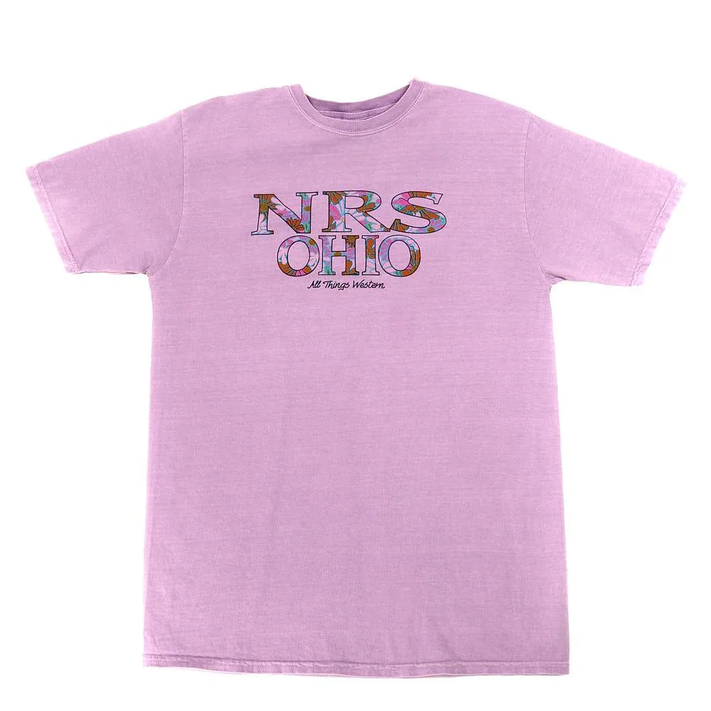 NRS Ohio All Things Western Floral Logo Wisteria Tee Shirt