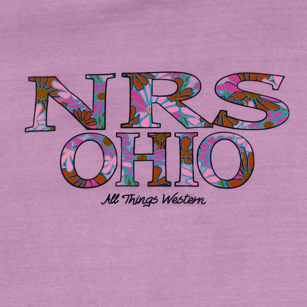 NRS Ohio All Things Western Floral Logo Wisteria Tee Shirt - Image 2