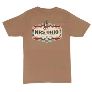 NRS Ohio All Things Western Russet Aztec Border Tee Shirt