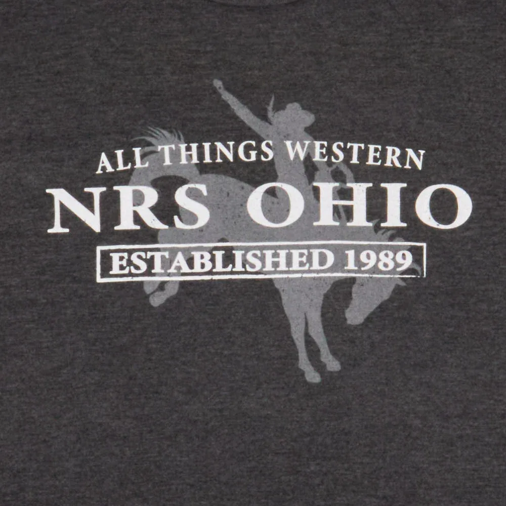 NRS Ohio Bucking Horse Black Tee Shirt - Image 2