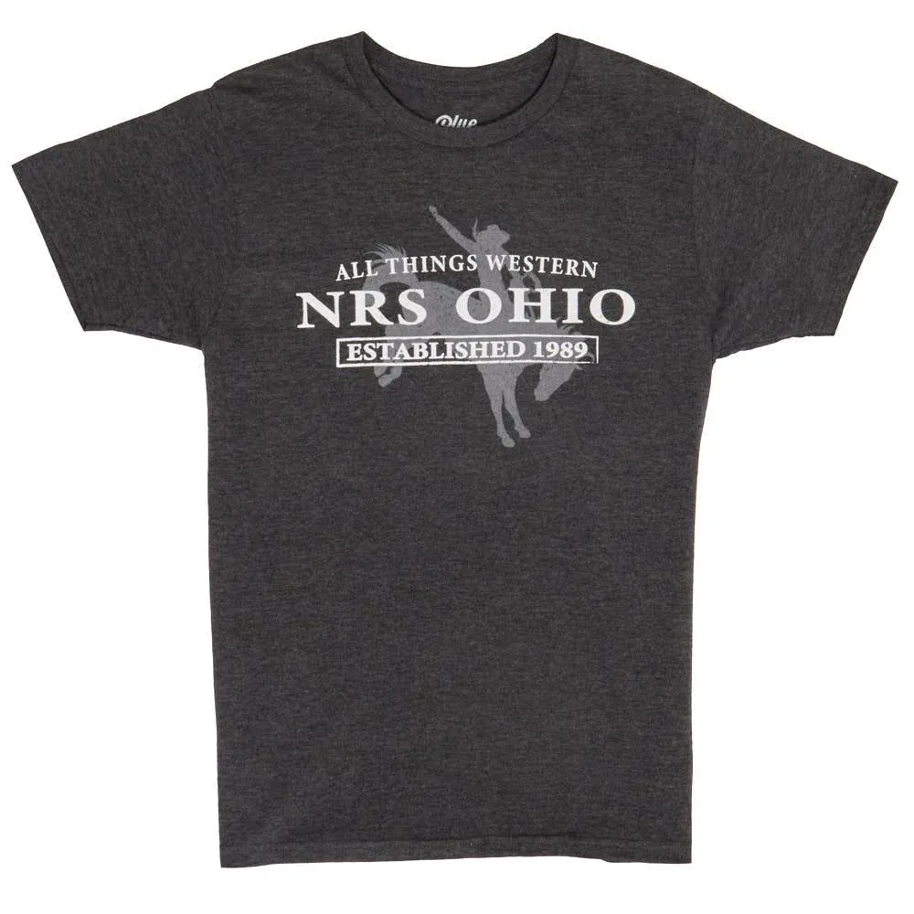 NRS Ohio Bucking Horse Black Tee Shirt