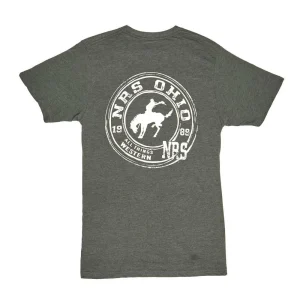 NRS Ohio Bucking Horse Logo Forest Tee Shirt