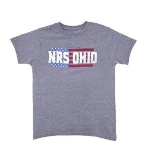 NRS Ohio Grey Flag Logo Tee Shirt