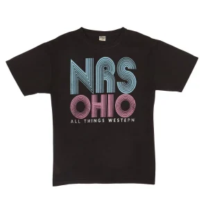 NRS Ohio Jet Black Retro Logo Tee Shirt