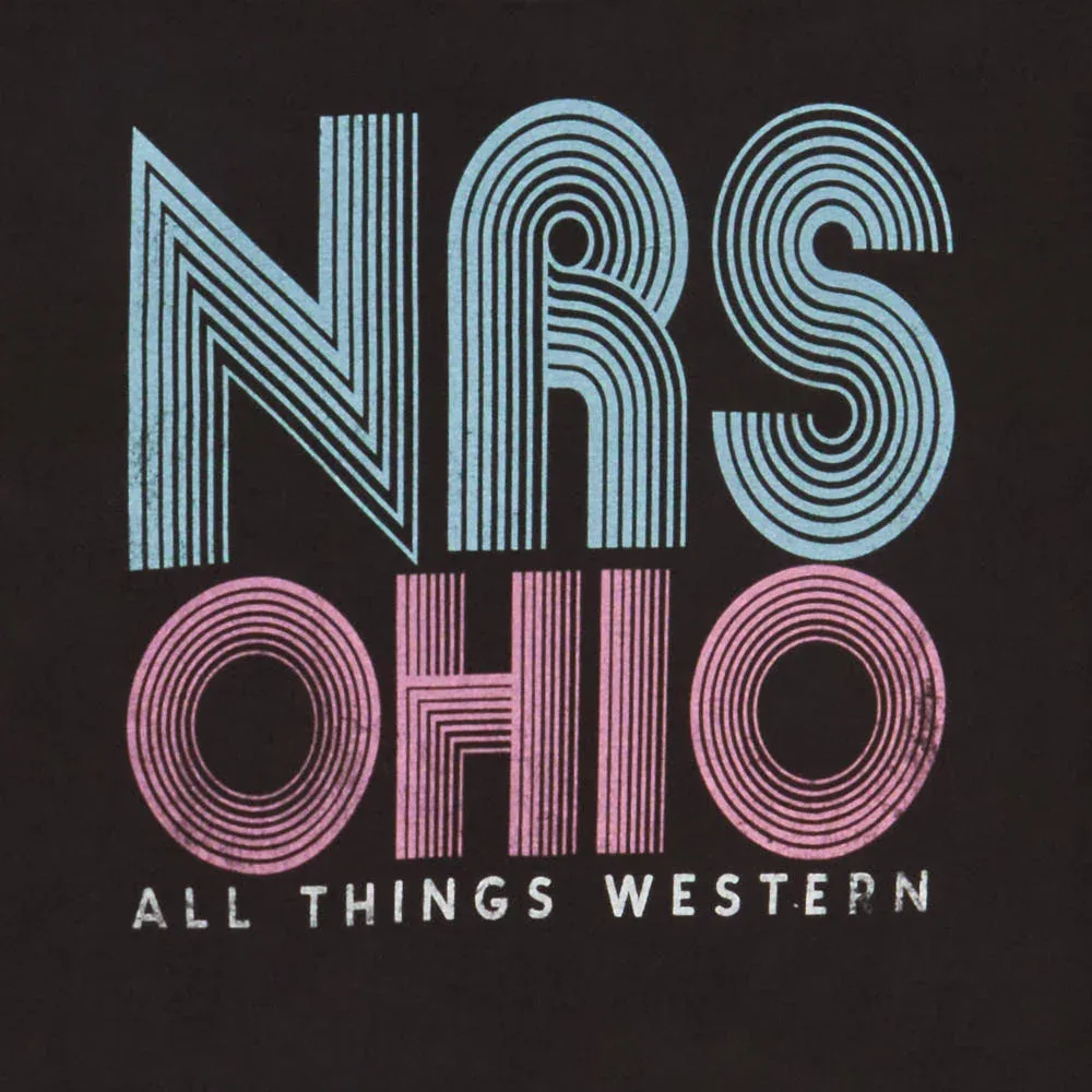 NRS Ohio Jet Black Retro Logo Tee Shirt - Image 2