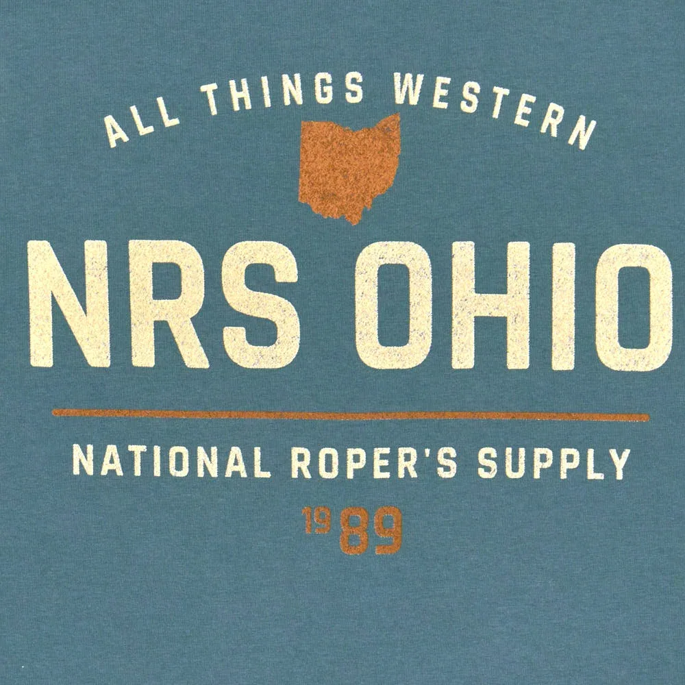NRS Ohio National Ropers Supply 1989 Teal Tee Shirt - Image 2