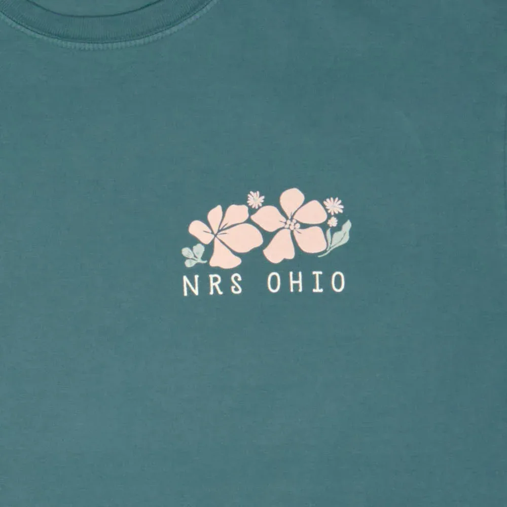 NRS Ohio Teal Be The Wildflower Tee Shirt - Image 2