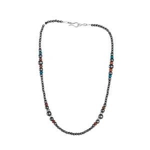 NRS Pearl & Assorted Turquoise Necklace