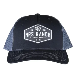 NRS Ranch Black & Graphite Rubber Patch Cap