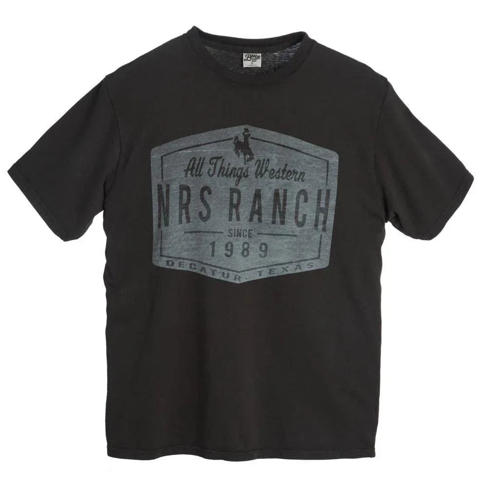 NRS Ranch Bronc Logo Reactive Black Tee