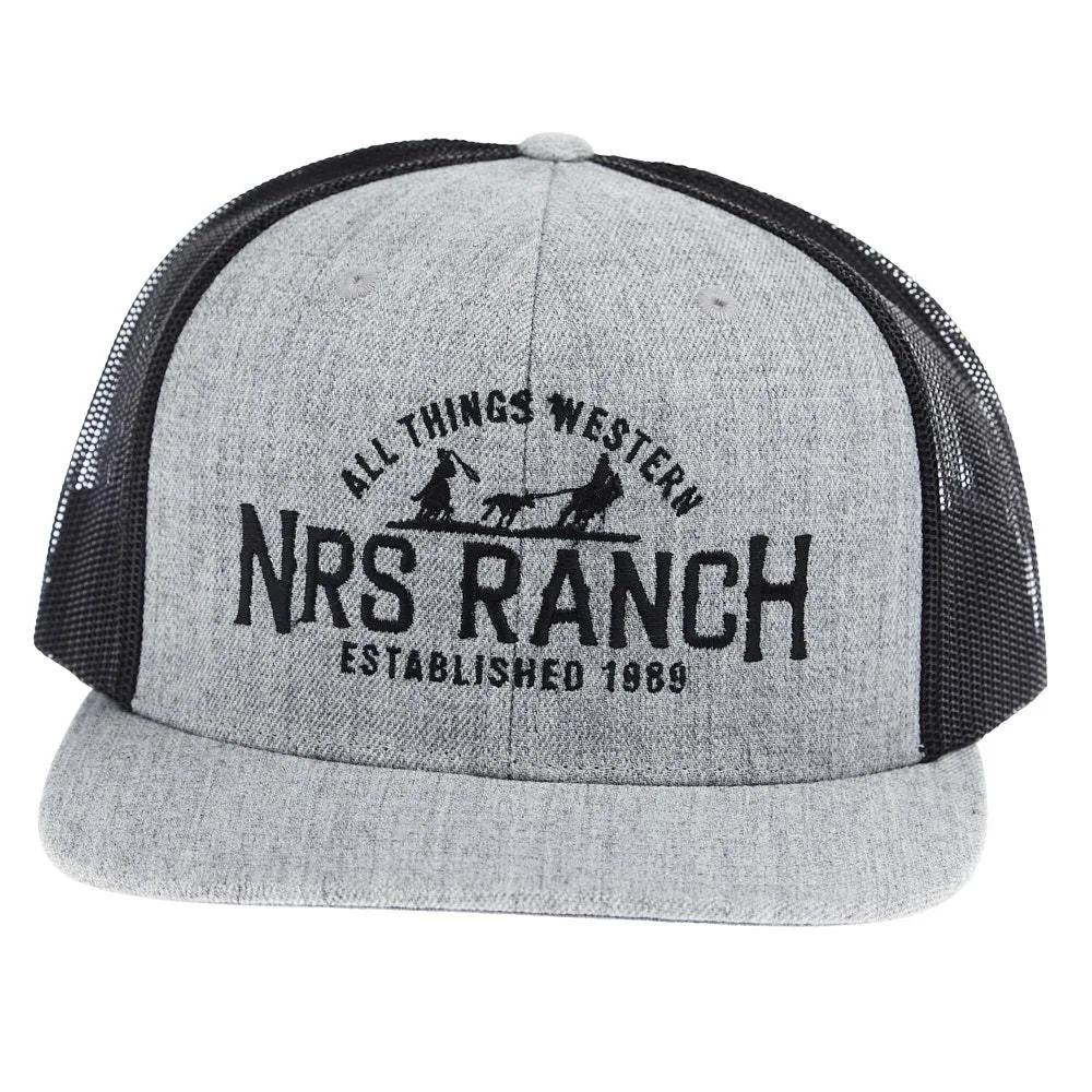 NRS Ranch Embroidery Logo Grey & Black Cap