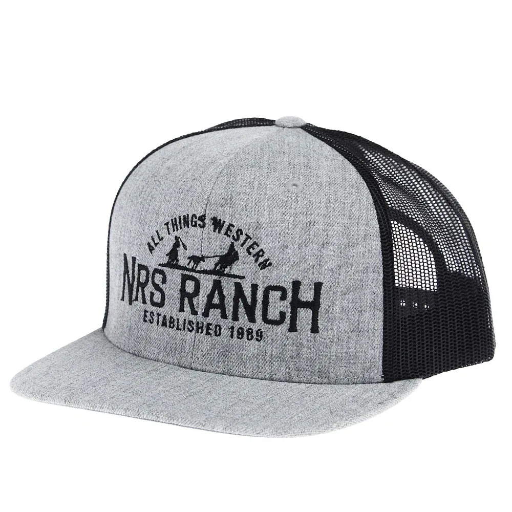NRS Ranch Embroidery Logo Grey & Black Cap - Image 2