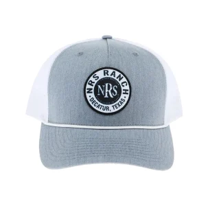 NRS Ranch Grey/White Round Logo Cap