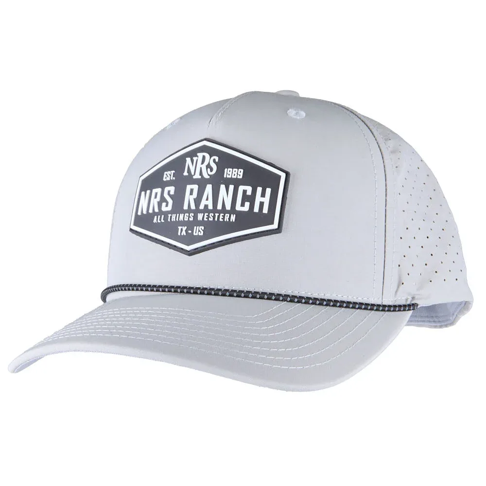 NRS Ranch Silver & Black Rubber Patch Cap - Image 2