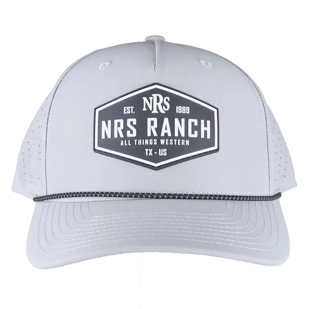 NRS Ranch Silver & Black Rubber Patch Cap