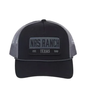 NRS Ranch Texas Embroidered Black & Charcoal Cap