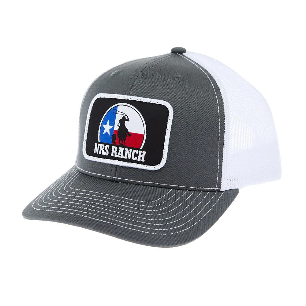 NRS Ranch TX Flag with Roper Charcoal/White Cap - Image 2