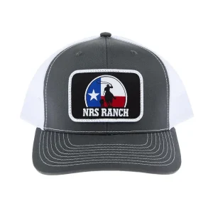 NRS Ranch TX Flag with Roper Charcoal/White Cap