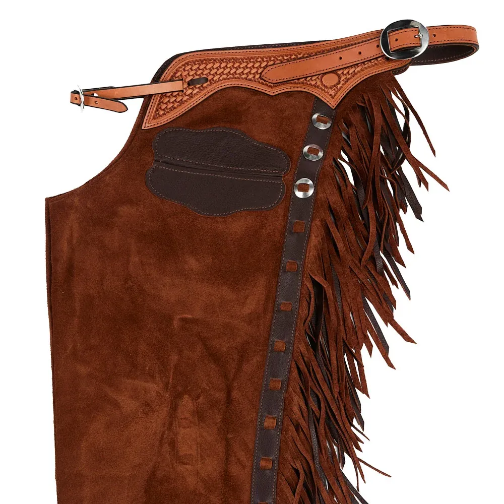 NRS Rust and Chocolate Lace Large Chaps - Image 2