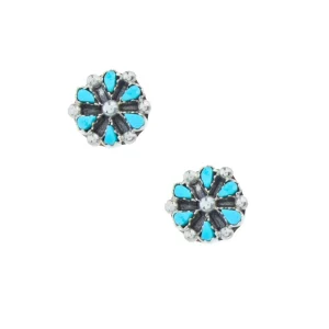 NRS Sml Turquoise Cluster Earrings