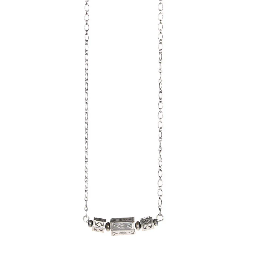 NRS Sterling Silver Bead Chain Necklace - Image 2
