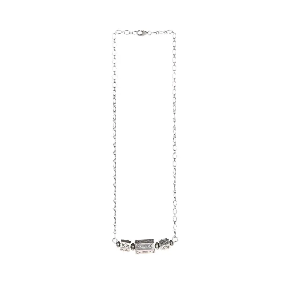 NRS Sterling Silver Bead Chain Necklace
