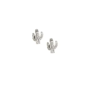 NRS Sterling Silver Sml Cactus Stud Earrings