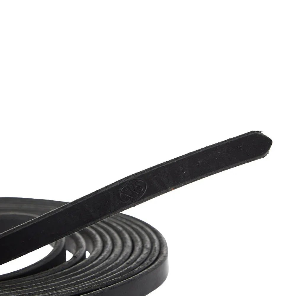NRS Tack 1/2in Black Split Reins 8ft - Image 2