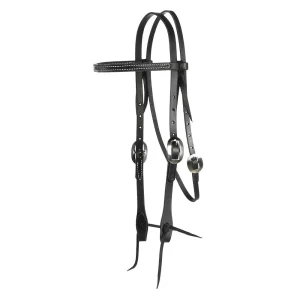 NRS Tack Black Straight Browband Headstall