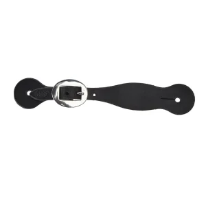 NRS Tack Ladies/Youth Black Basic Spur Strap