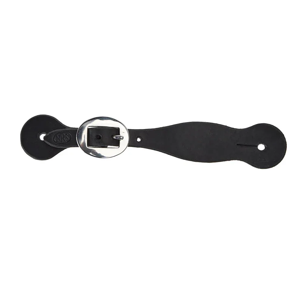 NRS Tack Ladies/Youth Black Basic Spur Strap