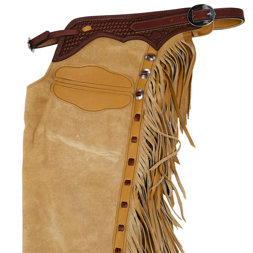 NRS Tan and Rust Lace Medium Chaps - Image 2