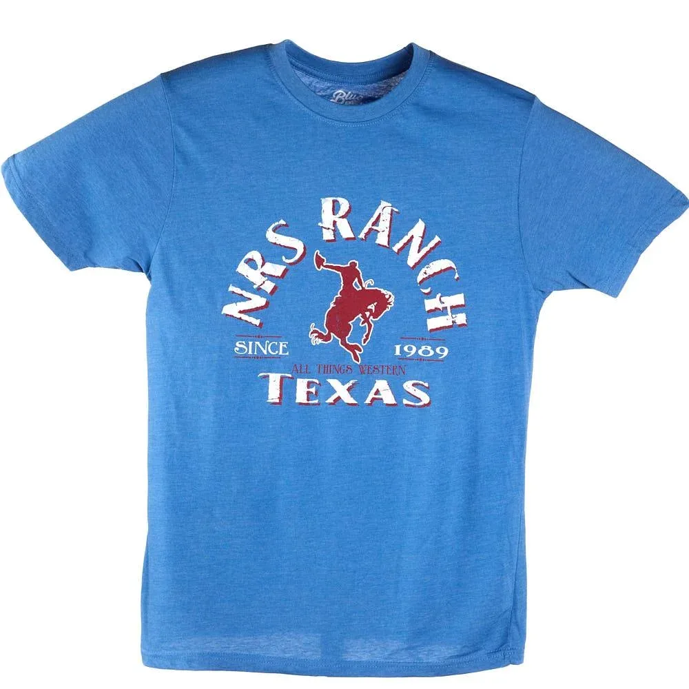 NRS Texas Bucking Horse Royal Tee Shirt