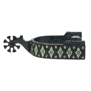 NRS Turquoise Silver Diamond Ladies Spurs