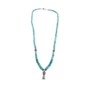 NRS Turquoise & Silver Squash Necklace