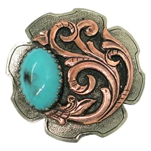 NRS Turquoise Stone 1 1/2in Screwback Concho