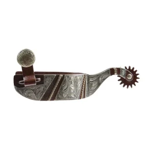 NRS Tyler Men`s Antique Striped Rock Grinder Spurs