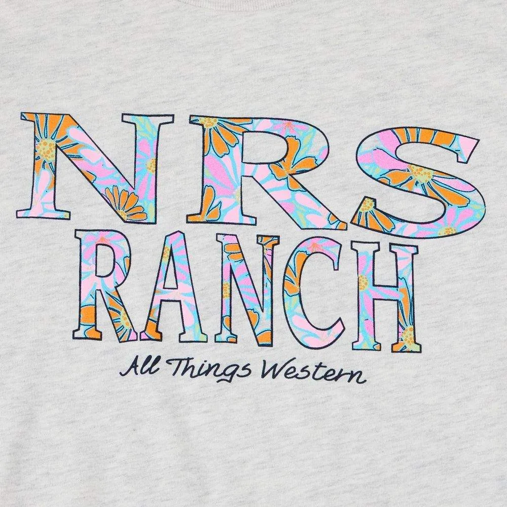 NRS Youth Floral Logo Oatmeal Tee - Image 2