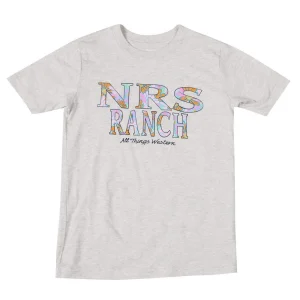 NRS Youth Floral Logo Oatmeal Tee